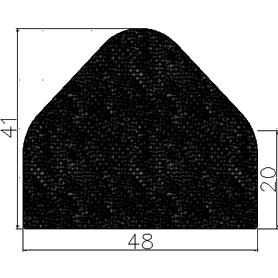 - MZS - G539 - EPDM rubber profiles - Semi-circle, D-profiles - MZS - G539 - EPDM rubber profiles - Semi-circle, D-profiles