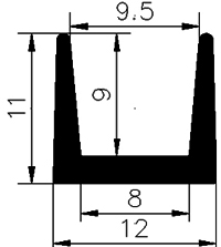 TU1 - G541 - rubber profiles - U shape profiles TU1 - G541 - rubber profiles - U shape profiles