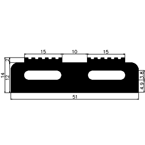 AU G557 - EPDM profiles - Spacer and bumper profiles AU G557 - EPDM profiles - Spacer and bumper profiles