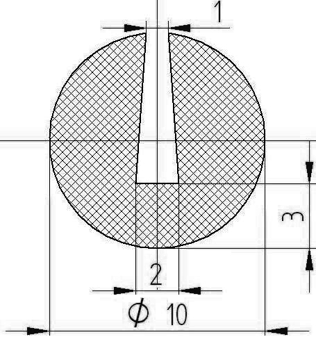 MZS - G571 - sponge profiles - U shape profiles MZS - G571 - sponge profiles - U shape profiles