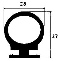 RT - G645 - EPDM rubber profiles - Sliding door – finger-guard profiles RT - G645 - EPDM rubber profiles - Sliding door – finger-guard profiles