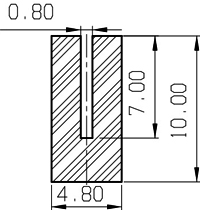 MZS - G683 10×4,8×0,8 - sponge profiles - U shape profiles MZS - G683 10×4,8×0,8 - sponge profiles - U shape profiles