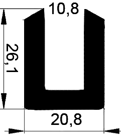 TU1 - G698 - rubber profiles - U shape profiles TU1 - G698 - rubber profiles - U shape profiles