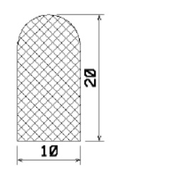 MZS 25088 - EPDM rubber profiles - Semi-circle, D-profiles MZS 25088 - EPDM rubber profiles - Semi-circle, D-profiles
