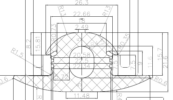 17430160KG - rubber profiles - Cover and T-profiles 17430160KG - rubber profiles - Cover and T-profiles