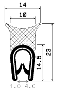 SD-0900 - with coextruded metal insert - Edge protection profiles SD-0900 - with coextruded metal insert - Edge protection profiles
