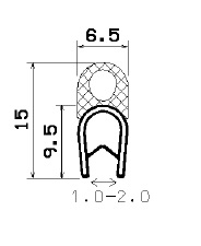 SD-0620 - with coextruded metal insert - Edge protection profiles SD-0620 - with coextruded metal insert - Edge protection profiles