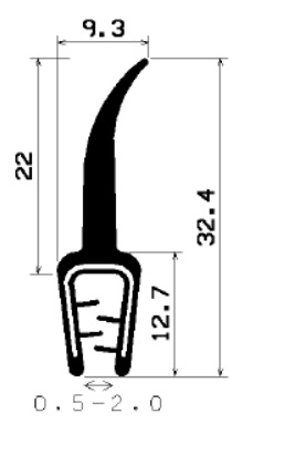 SD-0053 - with coextruded metal insert - Edge protection profiles SD-0053 - with coextruded metal insert - Edge protection profiles