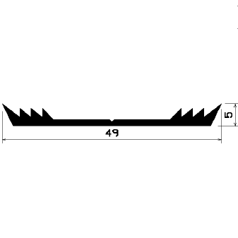F - 0414 1B= 50 m - EPDM profiles - Layer and insulator profiles F - 0414 1B= 50 m - EPDM profiles - Layer and insulator profiles