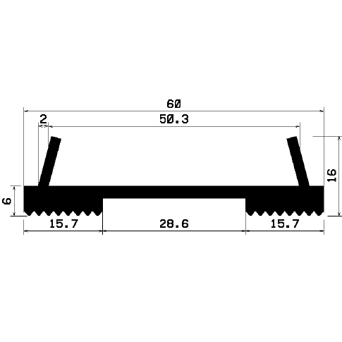 F - 2005 1B= 25 m - EPDM profiles - Layer and insulator profiles F - 2005 1B= 25 m - EPDM profiles - Layer and insulator profiles