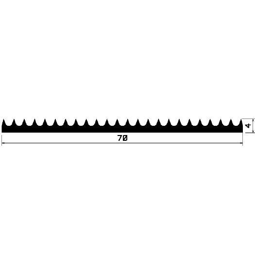 F - 2248 1B= 50 m - EPDM profiles - Layer and insulator profiles F - 2248 1B= 50 m - EPDM profiles - Layer and insulator profiles