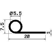 FN 0104 - silicone profiles - Flag or 'P' profiles FN 0104 - silicone profiles - Flag or 'P' profiles