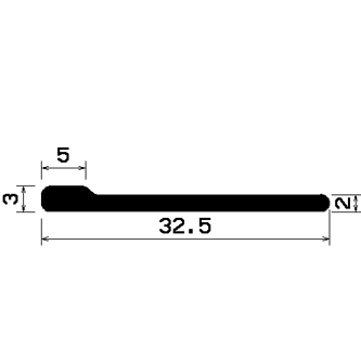 FN 1467 - EPDM profiles - Flag or 'P' profiles FN 1467 - EPDM profiles - Flag or 'P' profiles