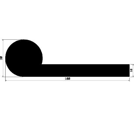 FN 2439 - EPDM profiles - Flag or 'P' profiles FN 2439 - EPDM profiles - Flag or 'P' profiles
