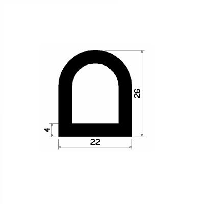 HR 2684 - EPDM rubber profiles - Semi-circle, D-profiles HR 2684 - EPDM rubber profiles - Semi-circle, D-profiles