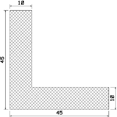 MZS 25018 - rubber profiles - Angle shape profiles MZS 25018 - rubber profiles - Angle shape profiles