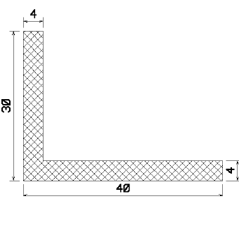 MZS 25041 - sponge rubber profiles - Angle shape profiles MZS 25041 - sponge rubber profiles - Angle shape profiles
