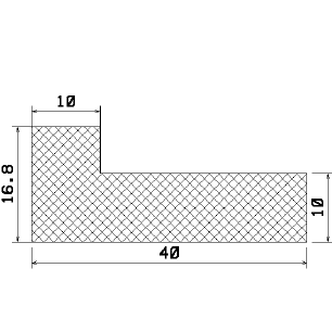 MZS 25148 - sponge rubber profiles - Angle shape profiles MZS 25148 - sponge rubber profiles - Angle shape profiles