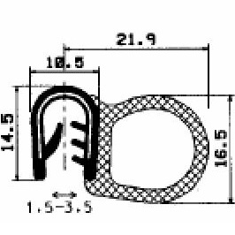 SD-1010 - with coextruded metal insert - Edge protection profiles SD-1010 - with coextruded metal insert - Edge protection profiles