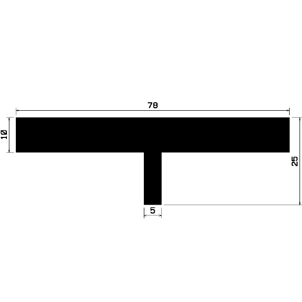 T 1174 - rubber profiles - Cover and T-profiles T 1174 - rubber profiles - Cover and T-profiles