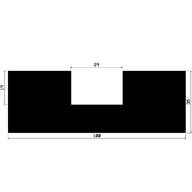 - TU1- 0246 1B= 50 m - rubber profiles - under 100 m - U shape profiles - TU1- 0246 1B= 50 m - rubber profiles - under 100 m - U shape profiles
